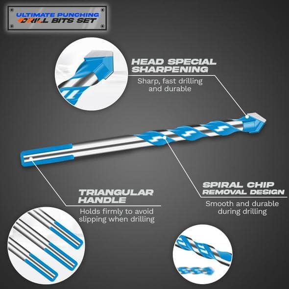 Sada děrovacích vrtáků Ultimate (5ks) - Obrázek 2