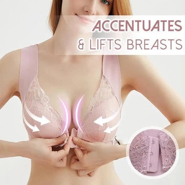 4XL 5D obrysové podprsenky s předním zapínáním - Obrázek 2