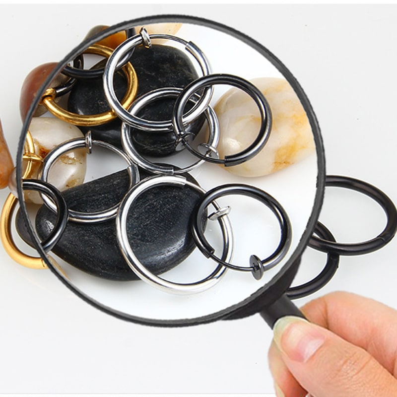 Unisex zatahovací obruč z nerezové oceli - Obrázek 2