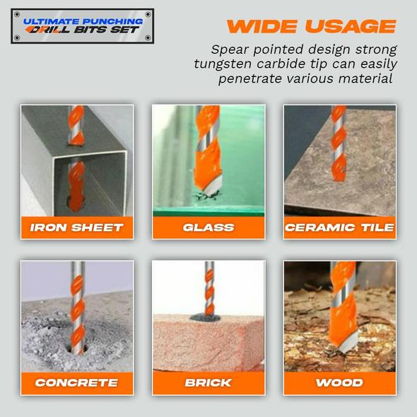 Sada děrovacích vrtáků Ultimate (5ks) - Obrázek 3