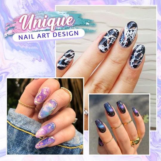 Nailturální instantní samolepky z mramorové fólie - Obrázek 3