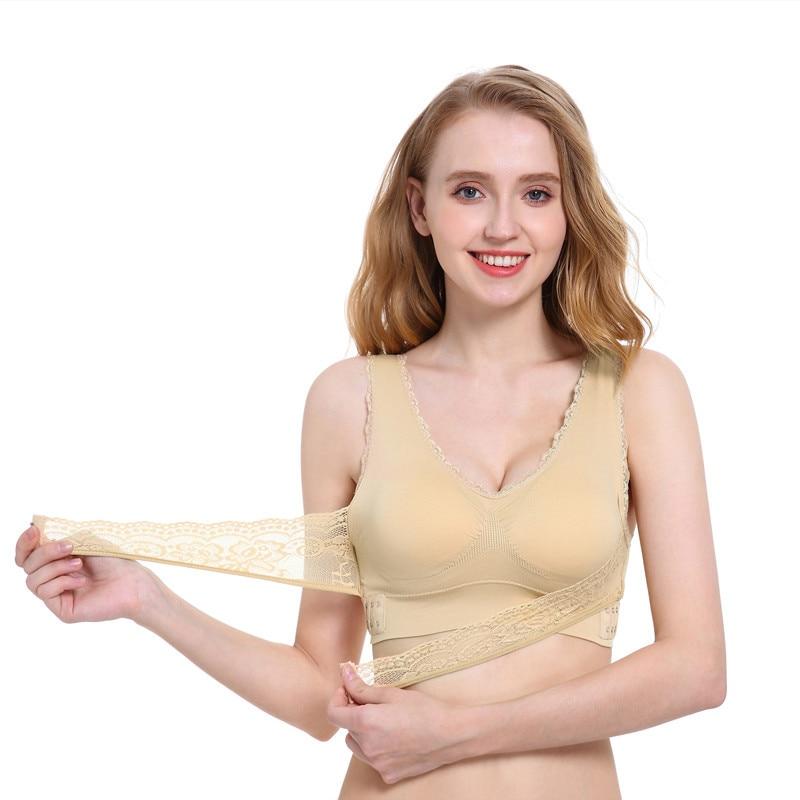 Push-Up krajková podprsenka s nastavitelným předním páskem - Obrázek 4