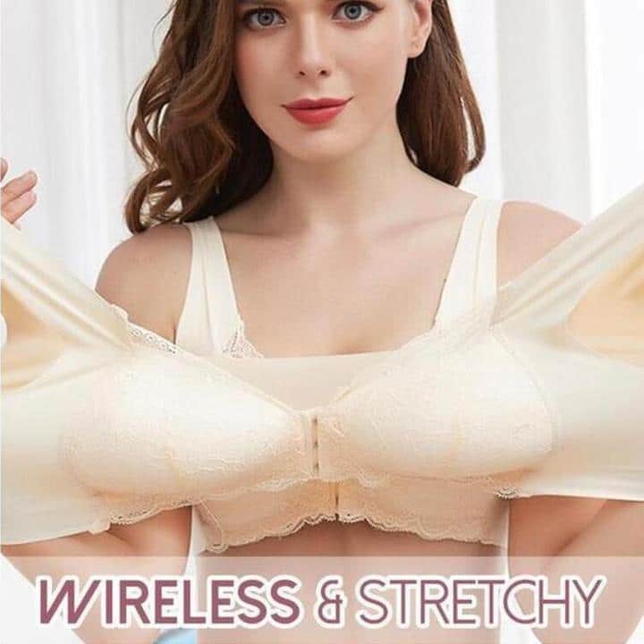 4XL 5D obrysové podprsenky s předním zapínáním - Obrázek 4